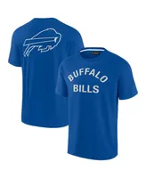 Men's and Women's Fanatics Signature Royal Buffalo Bills Super Soft Short Sleeve T-shirt