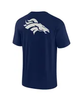 Men's and Women's Fanatics Signature Navy Denver Broncos Super Soft Short Sleeve T-shirt