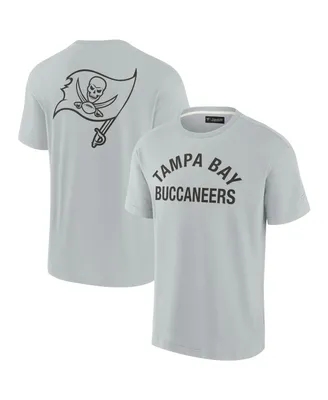 Men's and Women's Fanatics Signature Gray Tampa Bay Buccaneers Super Soft Short Sleeve T-shirt