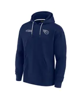 Men's and Women's Fanatics Signature Navy Tennessee Titans Super Soft Fleece Pullover Hoodie