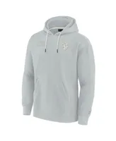 Men's and Women's Fanatics Signature Gray Los Angeles Rams Super Soft Fleece Pullover Hoodie