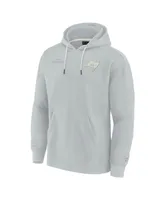 Men's and Women's Fanatics Signature Gray Tampa Bay Buccaneers Super Soft Fleece Pullover Hoodie