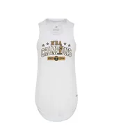 Women's Sportiqe White Denver Nuggets 2023 Nba Finals Champions Janie Tri-Blend Tank Top