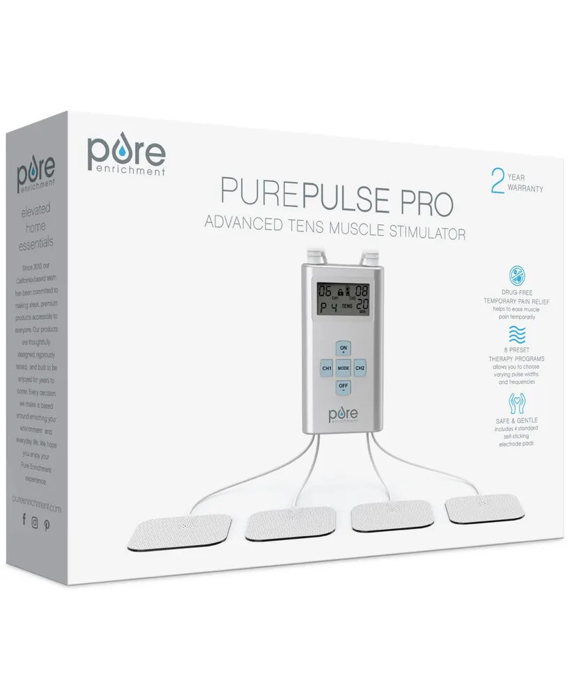 Pure Enrichment PurePulse Pro Advanced Dual Channel Tens Electronic Pulse Stimulator