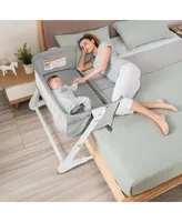Baby Side Bassinet Bedside Sleeper Washable Mattress Height Adjustable