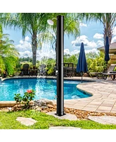 7.2 Ft 10 Gallon Solar Heated Shower w/Adjustable Head & Foot Tap Spigot