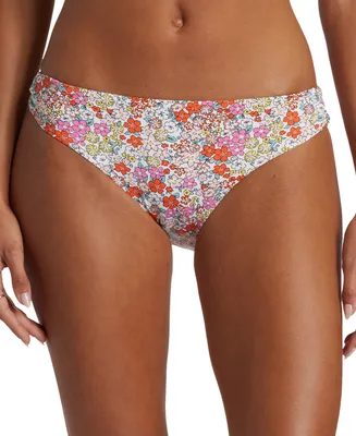 Roxy Juniors' Floral-Print Beach Classics Hipster Bikini Bottoms