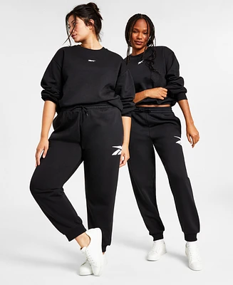 Reebok Women's Fleece Vector Jogger Pants, A Macy's Exclusive