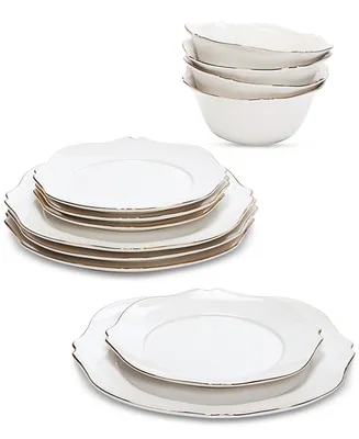 Charter Club Gilded 12-Pc. Dinnerware Set, Service for 4 Created for Macy's