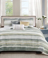 Madison Park Marina Printed 6 Piece Quilt Set