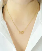 Audrey by Aurate Diamond Connected Circles 18" Pendant Necklace (1/10 ct. t.w.) in Gold Vermeil, Created for Macy's