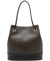 Calvin Klein Ash Signature Tote with Magnetic Snap