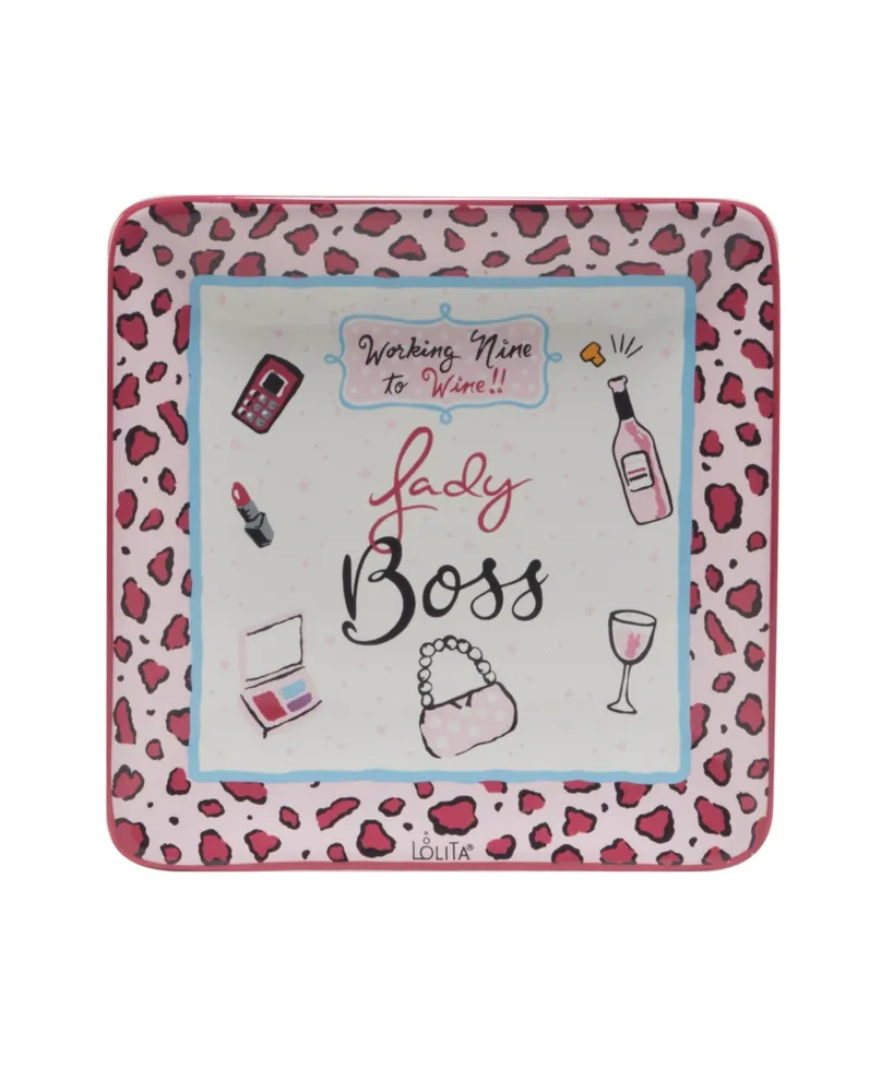 Certified International Lolita Lady Boss 4 Piece Canape Plate