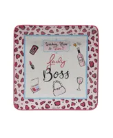 Certified International Lolita Lady Boss 4 Piece Canape Plate