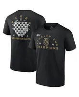 Men's Fanatics Black Vegas Golden Knights 2023 Stanley Cup Champions Jersey Roster T-shirt