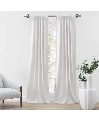 Ricardo Serene Pinch Pleat Curtain Pair with Back Tabs 56"W x 108"L