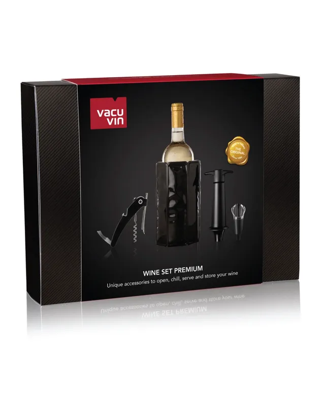 Vacu Vin Wine Set Original Plus Black - 6-Piece