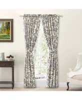 Ricardo Waverly Gardens Tailored Curtain Panel Curtain Pair with tiebacks 84"W x 45"L