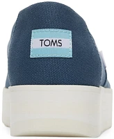 Toms Women's Alpargata Canvas Slip On Platform Flats