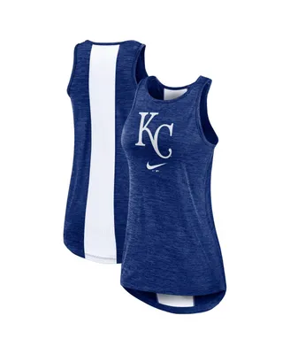 Women's Nike Royal Kansas City Royals Right Mix High Neck Tank Top