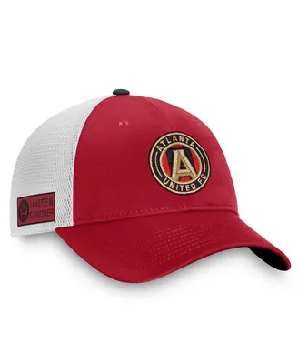 Men's Fanatics Garnet, White Atlanta United Fc Iconic Trucker Snapback Hat