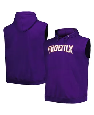 Men's Fanatics Purple Phoenix Suns Big and Tall Jersey Muscle Pullover Hoodie