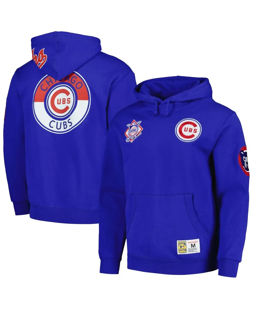 Men's Mitchell & Ness Royal Chicago Cubs City Collection Pullover Hoodie Size: Small