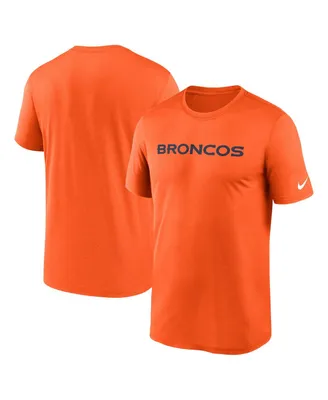 Men's Nike Orange Denver Broncos Legend Wordmark Performance T-shirt