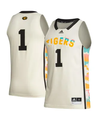 Men's adidas #1 Khaki Grambling Tigers Honoring Black Excellence Basketball Jersey