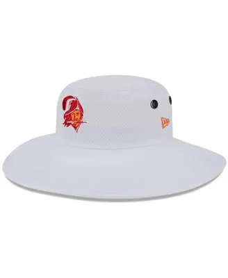 Men's New Era White Tampa Bay Buccaneers 2023 Nfl Training Camp Throwback Panama Bucket Hat