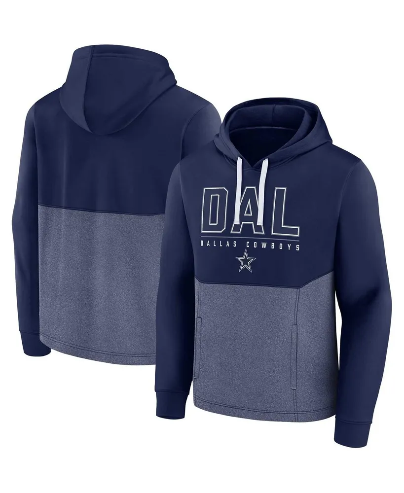 Men's Navy/White Dallas Cowboys Big & Tall Pullover Hoodie