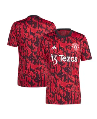 Men's adidas Red Manchester United 2023/24 Pre-Match Top