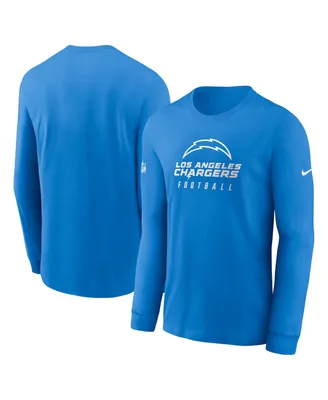 Men's Nike Powder Blue Los Angeles Chargers Sideline Performance Long Sleeve T-shirt