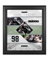 Maxx Crosby Las Vegas Raiders Framed 15" x 17" Stitched Stars Collage