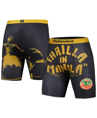Men's Contenders Clothing Black Muhammad Ali "Thrilla Manilla" Boxer Briefs