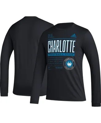 Men's adidas Black Charlotte Fc Club Dna Long Sleeve T-shirt