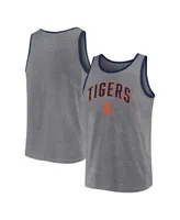 Men's Fanatics Heather Gray Detroit Tigers Primary Tank Top