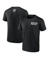 Men's Fanatics Black Mls Soccer For All T-shirt