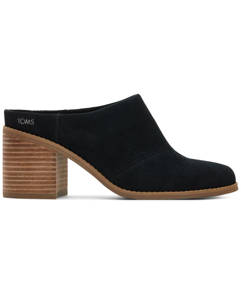 Toms Women's Evelyn Stacked-Heel Mules