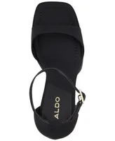 Aldo Women's Montag Two-Piece Ankle-Strap Block-Heel Sandals