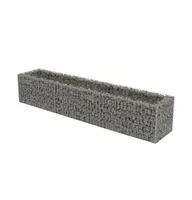 vidaXL Gabion Raised Bed Galvanized Steel 106.3"x19.7"x19.7"