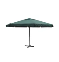 vidaXL Parasol Green Aluminum 196.9"