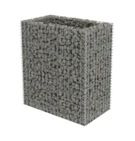 vidaXL Gabion Raised Bed Galvanized Steel 35.4"x19.7"x39.4"