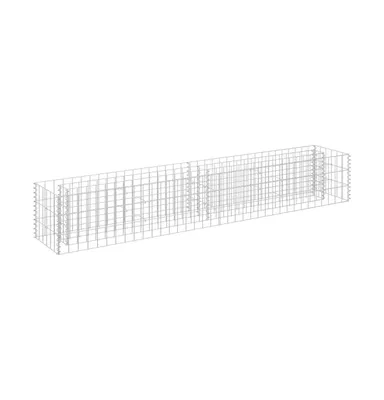 Gabion Raised Bed Galvanized Steel 70.9"x11.8"x11.8"