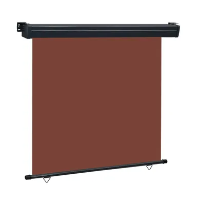 vidaXL Balcony Side Awning 63"x98.4" Brown