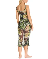 Bar Iii Women's Desert Palms Scoop-Neck Midi Dress