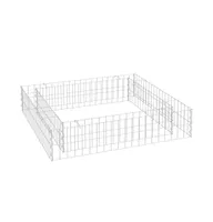 vidaXL Gabion Raised Bed Galvanized Steel 39.4"x39.4"x7.9"