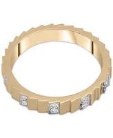 Audrey by Aurate Diamond Textured Band (1/6 ct. t.w.) in Gold Vermeil, Created for Macy's