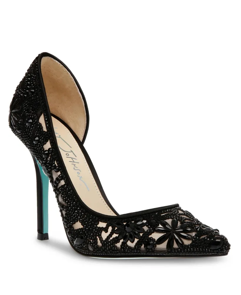 Betsey Johnson Women's Chic Rhinestone Evening Pumps