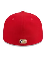 Men's New Era Red Detroit Tigers 2023 Fourth of July Low Profile 59FIFTY Fitted Hat
